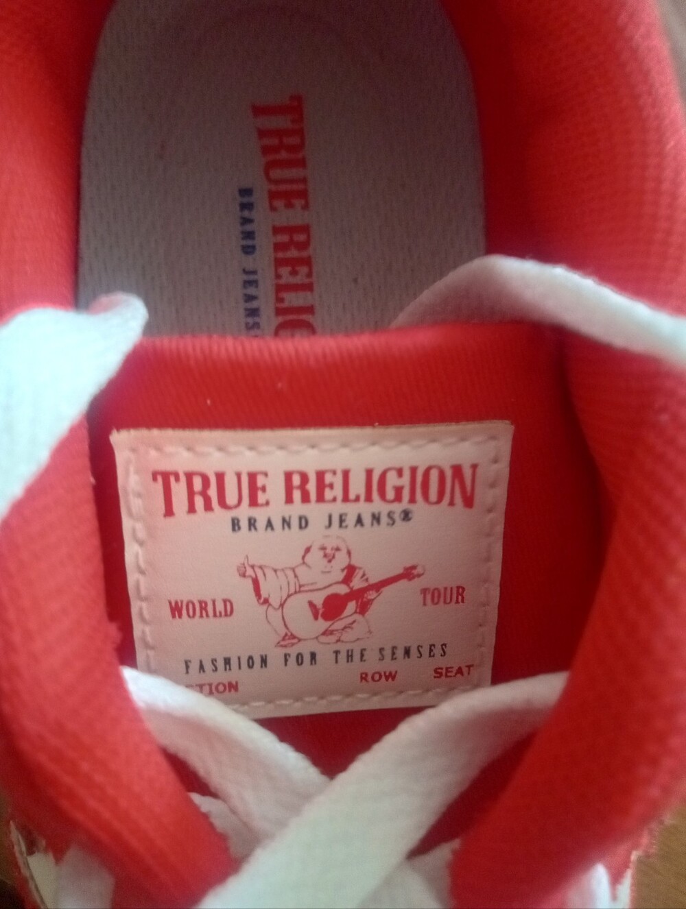 True Religion Women's Sneakers Size 8 Red/White Low-Top Sneakers Classics - Picture 7 of 7